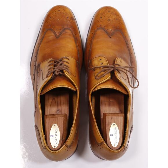 Cole Haan Mens British Tan Wingtip Leather Oxford Dress Shoes Men\'s US 13 M